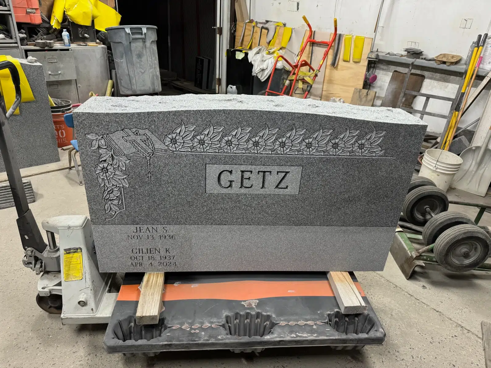 Granite Headstone Maker / Company hand-carved by Headstone Company Guide in NJ — image 5